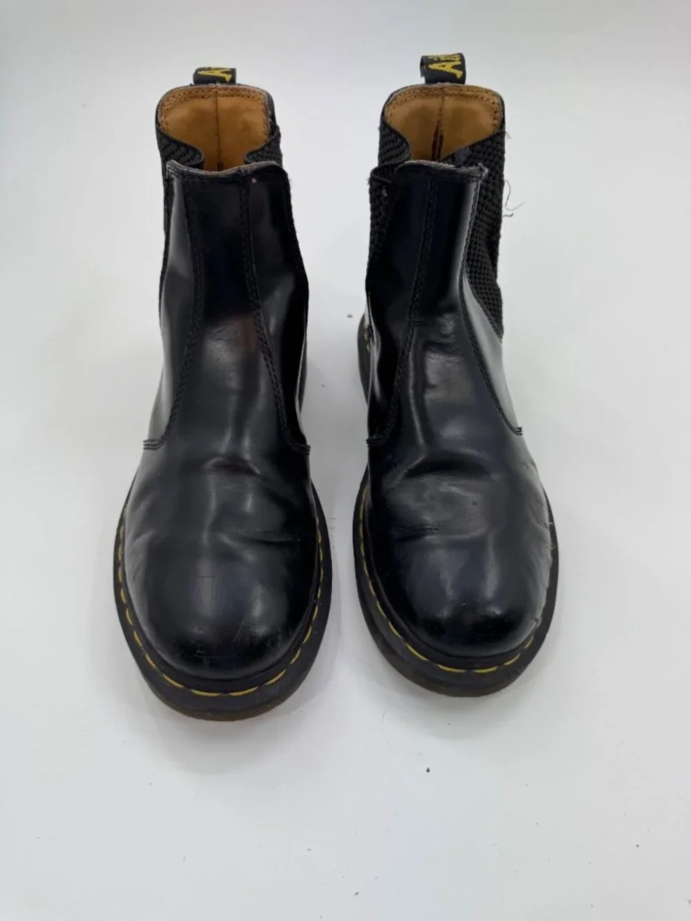 Dr. Martens Black Chelsea Boots Mens Size 8 US Slip-On Leather